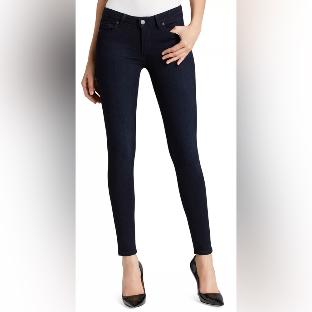 NWT Paige Verdugo Ultra Skinny Jeans Size 25 Tonal Mocha Transcend Dark Wash
